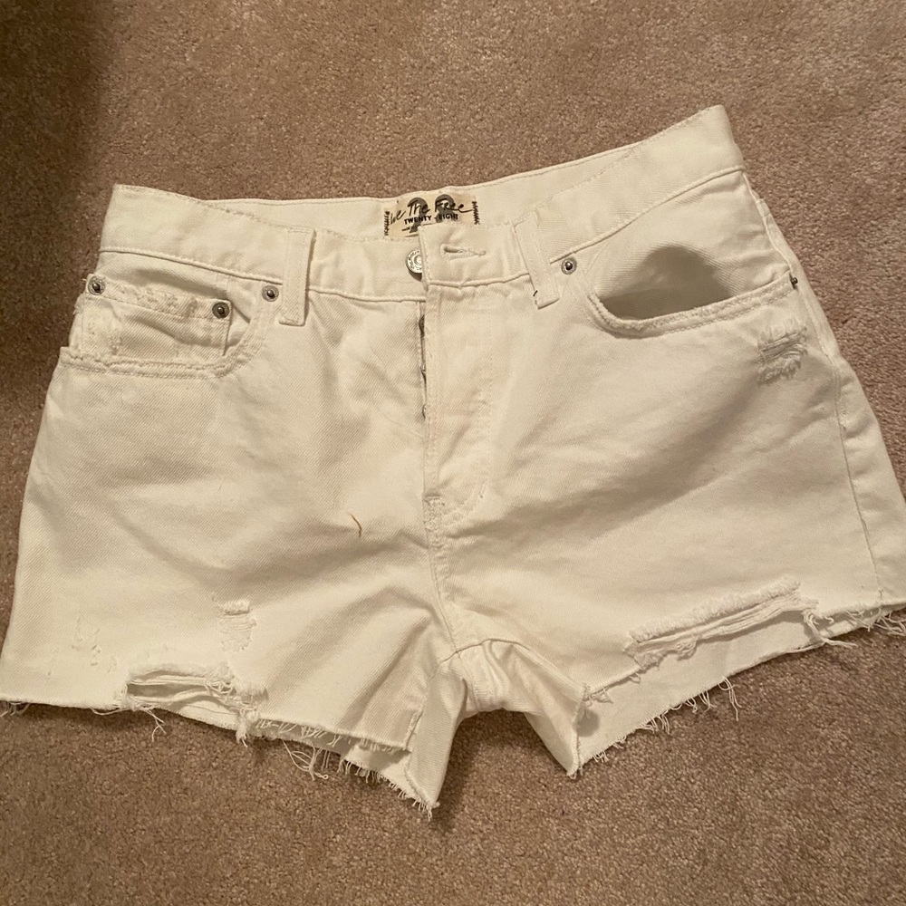 Free people denim shorts